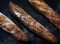 Close up of baguettes photography recipe idea<br />