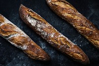 Close up of baguettes photography recipe idea<br />