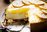 Lemon chessescake food photography recipe idea