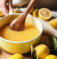 Lemon curd food photography recipe idea