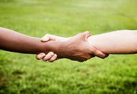 People holding on to each other