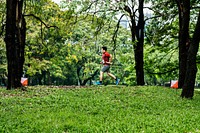 Outdoor orienteering check point activity