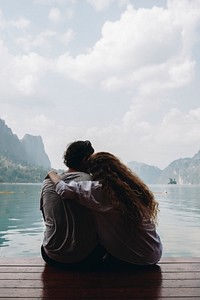 Couple on a honeymoon trip