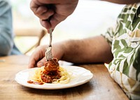 Homemade spaghetti food photography recipe idea