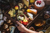 Cheese board food photography recipe idea