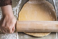 Kneading a dough photography recipe idea