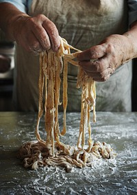 Sliced rolled dough for pasta