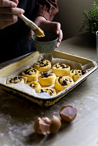 Homemade Danish buns food photography recipe