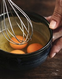 organic free range egg yolks in a bowl
