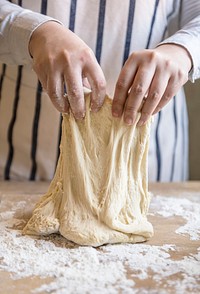 Pizza dough food photography recipe idea