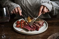 Beef fillet dinner food photography recipe idea