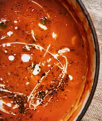 Tomato sauce food photography recipe idea