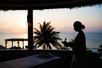 Massage therapist working at a spa