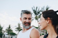 Couple on a honeymoon trip