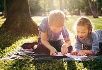 Kids playing in the park