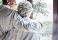 Mature couple vacationing at a resort