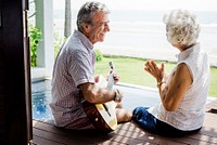Senior couple enjoying their vacation