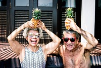 Senior couple enjoying their vacation