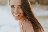 Close up of a woman&#39;s smile
