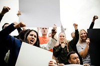 Group of angry activists is protesting