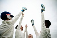 Young cricketers ready to win the game