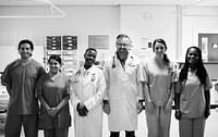 Group of medical professionals at the ICU