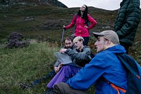 Hikers lost in the hills of Glen Etive, Scotland