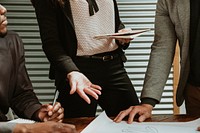 Diverse businesspeople in the meeting room