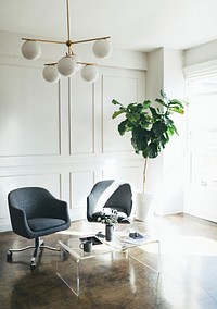 Minimal interior office space design