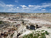 Hell&#39;s Half Acre (actually 320 acres), is a deep and rugged canyon filled with sharp pinnacles and other rock formations in the middle of an otherwise flat prairie west of Casper in Natrona County, Wyoming.