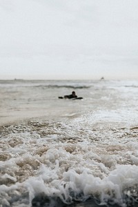 Man surfing at the beach