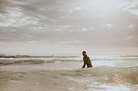 Man surfing at the beach