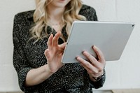 Woman using a digital tablet