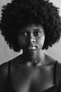 Beautiful naked black woman afro Premium Photo - rawpixel
