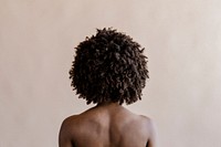 Woman with afro hair