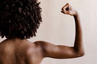 Healthy and strong black woman