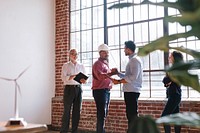 Business people greeting by shake hands