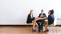 Businesspeople brainstorming in a meeting