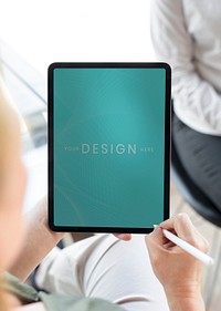 Digital modern tablet screen mockup