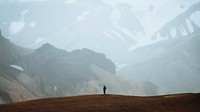 Adventure desktop wallpaper background, Landmannalaugar in the Fjallabak Nature Reserve, the Highlands of Iceland