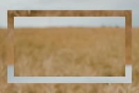 Rectangle frame on abstract brown pattern background