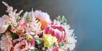 Colorful blooming bouquet of flowers