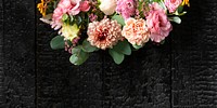 Beautiful vibrant flowers background design