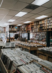 Cool second hand record shop