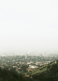 View of Los Angeles from the hills