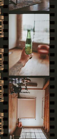 Studio photos in a film strip