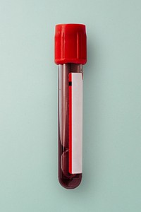 Blood test tube mockup 