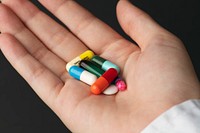 Pills for viral disease in a hand