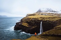 Múlafossur waterfall in the Faroe Islands