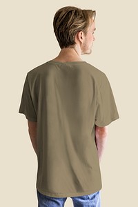 Men's casual t-shirt mockup psd